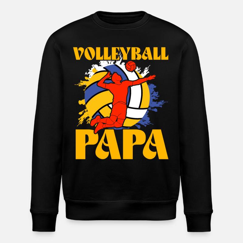 Papa de volley-ball - Sweat bio ROLLER Stanley/Stella Unisexe - noir