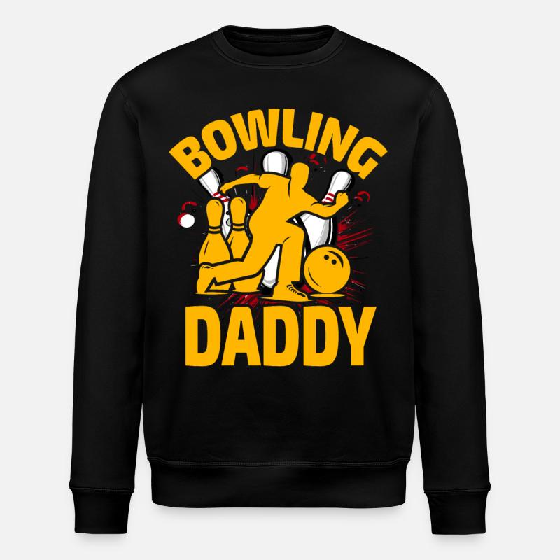 Bowling Daddy - Stanley/Stella ROLLER Unisex Organic Sweatshirt - black