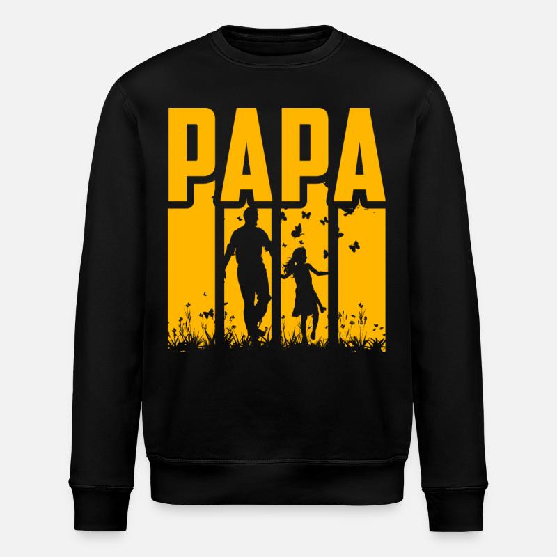 Papa - Sweat bio ROLLER Stanley/Stella Unisexe - noir