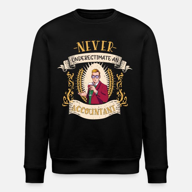 Accountant Accounting Funny Gift - Stanley/Stella ROLLER Unisex Organic Sweatshirt - black