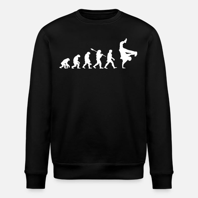 Hip-Hop-Breakdance-Evolution - Hip-Hop-Geschenkidee - Stanley/Stella Unisex Bio-Sweatshirt ROLLER - Schwarz