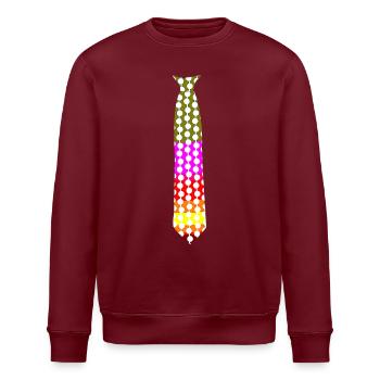 Attachez des points colorés - Sweat bio ROLLER Stanley/Stella Unisexe - bordeaux - Devant - Nik (191cm)