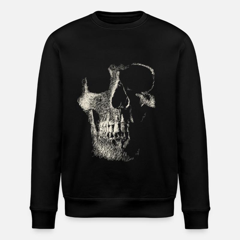 Skull - Stanley/Stella ROLLER Unisex Organic Sweatshirt - black