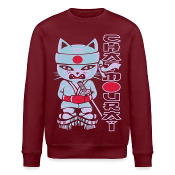 Chat mouraï flex - Stanley/Stella Unisex Bio-Sweatshirt ROLLER - Burgunderrot - Vorne - Nik (191cm)
