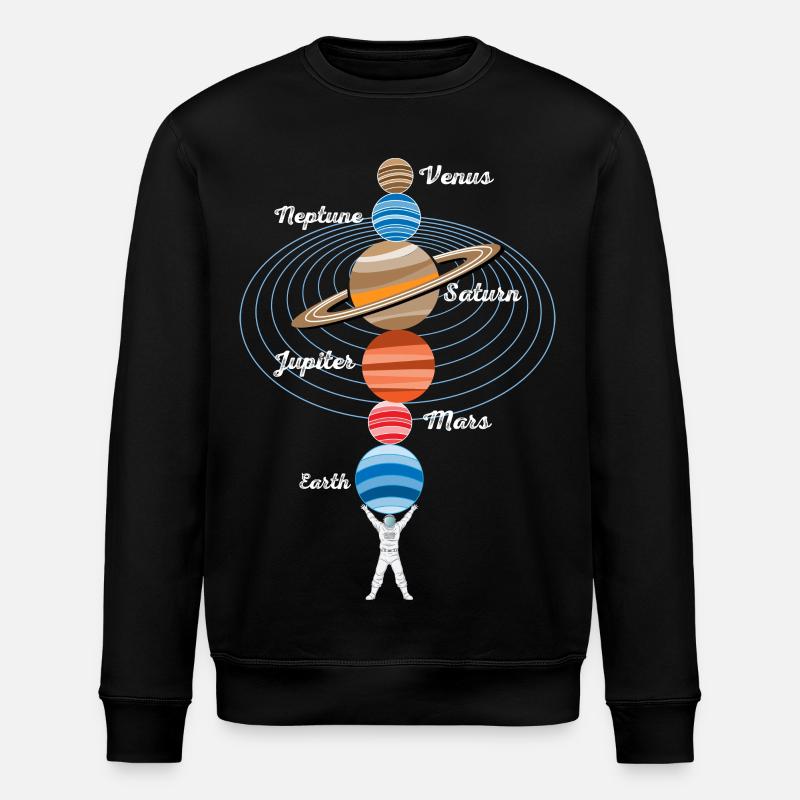 Starker Astronaut - Stanley/Stella Unisex Bio-Sweatshirt ROLLER - Schwarz