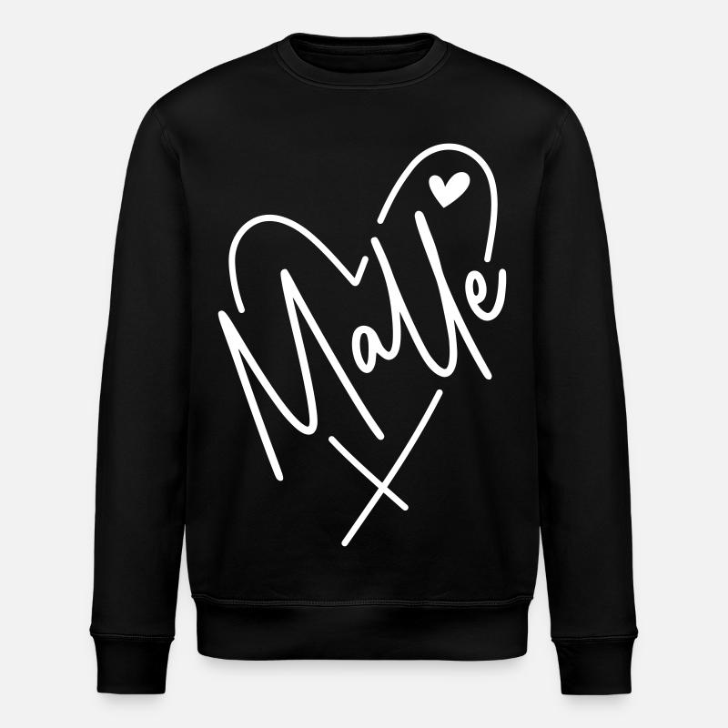 Malle Herz - Stanley/Stella Unisex Bio-Sweatshirt ROLLER - Schwarz