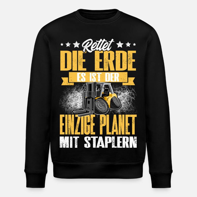 Staplerfahrer - Stanley/Stella Unisex Bio-Sweatshirt ROLLER - Schwarz