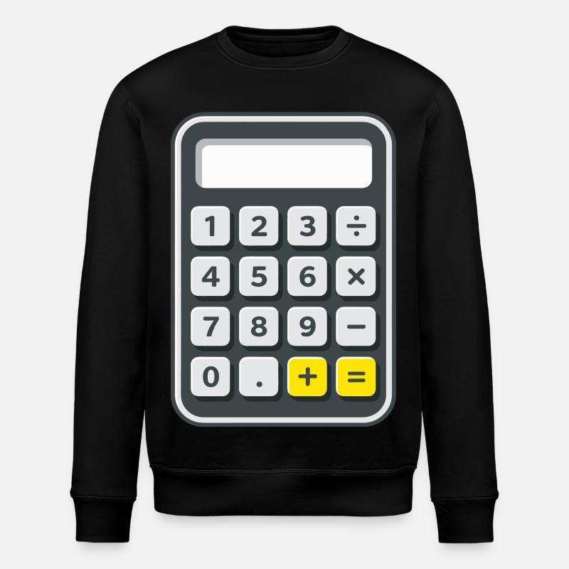 Calculatrice Costume Carnaval Nerd - Sweat bio ROLLER Stanley/Stella Unisexe - noir