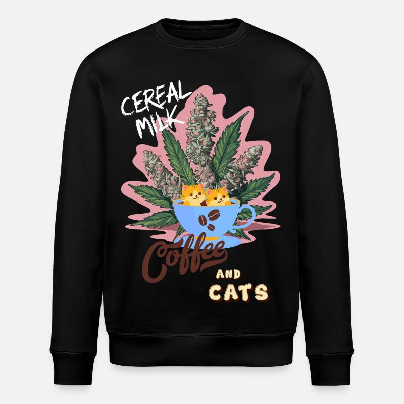 Cereal Milk C&C - Stanley/Stella ROLLER Unisex Organic Sweatshirt - black