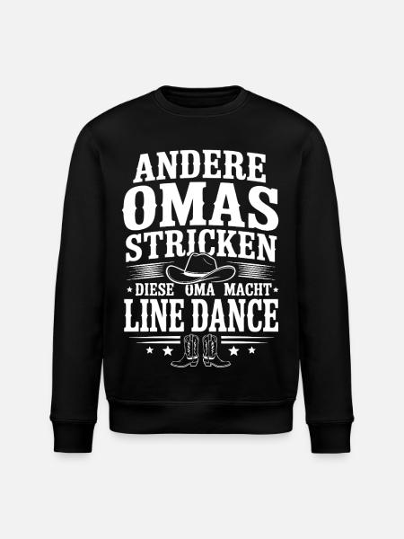 Andere Omas Stricken Line Dance - Stanley/Stella Unisex Bio-Sweatshirt ROLLER - Schwarz
