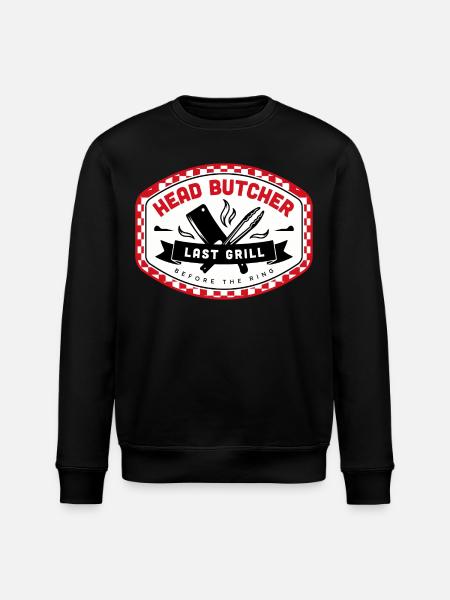 LAST BRISKET – Butcher Edition - Stanley/Stella ROLLER Unisex Organic Sweatshirt - black