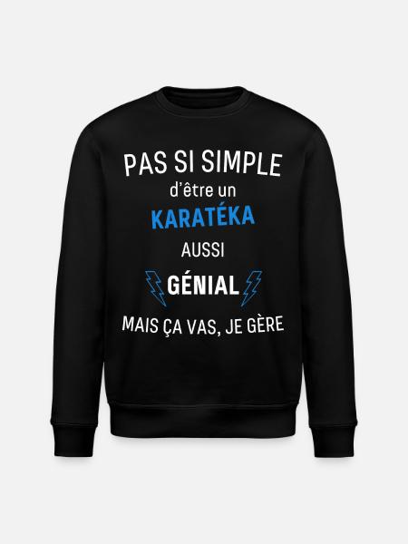 Karateka Awesome - Stanley/Stella ROLLER Unisex Organic Sweatshirt - black