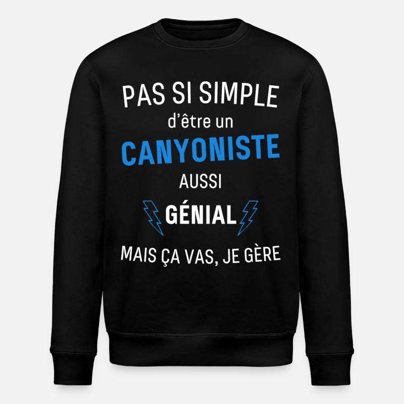 Awesome Canyoner - Stanley/Stella ROLLER Unisex Organic Sweatshirt - black