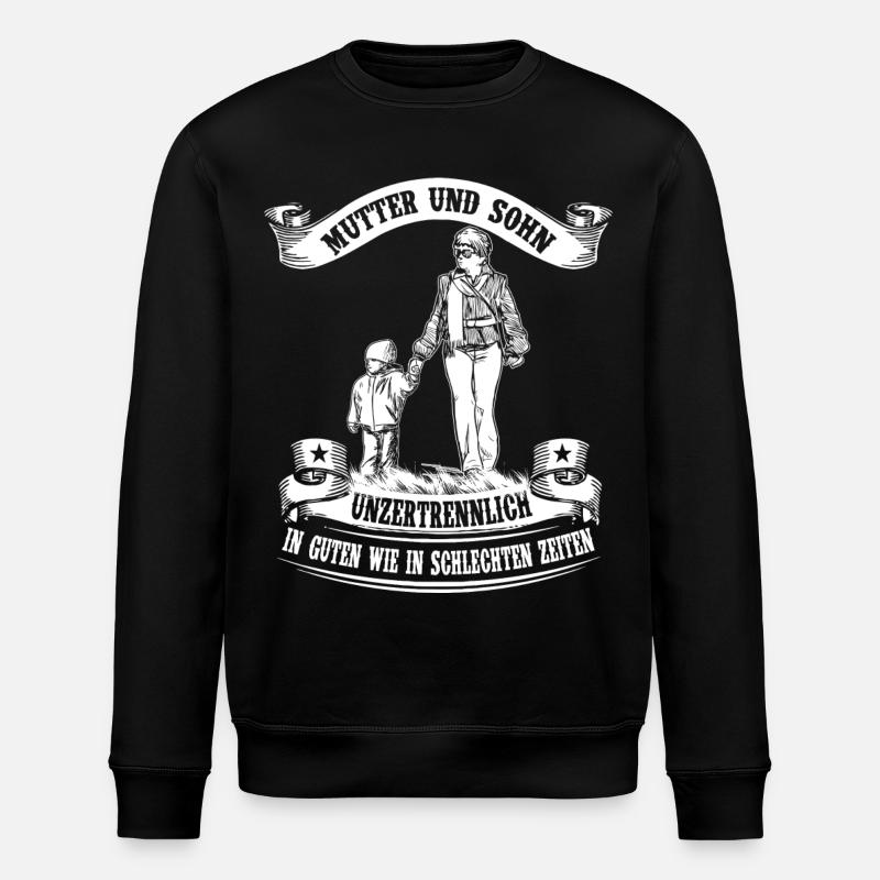 Mère et fils - inséparables - Sweat bio ROLLER Stanley/Stella Unisexe - noir
