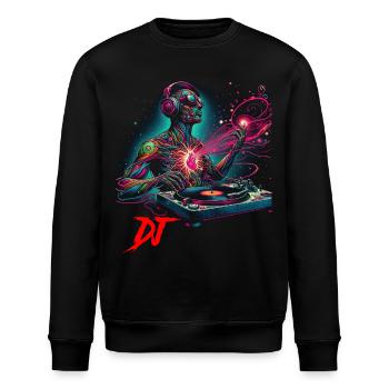 Dj - Stanley/Stella Unisex Bio-Sweatshirt ROLLER - Schwarz - Vorne - Nik (191cm)
