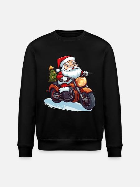 Julemanden motorcykel solbriller jul - Stanley/Stella økologisk unisex-sweatshirt ROLLER - sort