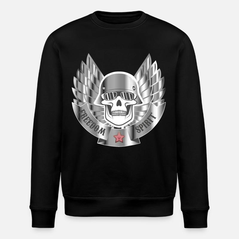 motard - Sweat bio ROLLER Stanley/Stella Unisexe - noir
