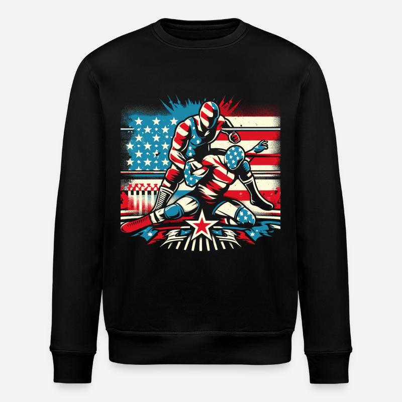 Lutte - Sweat bio ROLLER Stanley/Stella Unisexe - noir