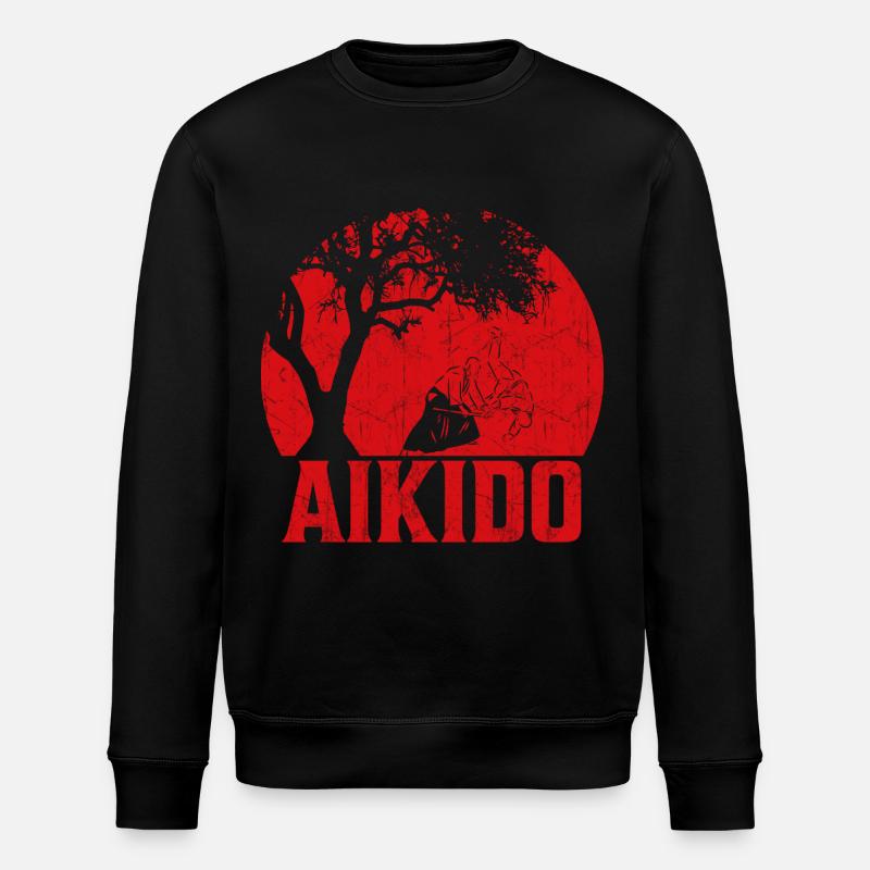 Aïkido - Sweat bio ROLLER Stanley/Stella Unisexe - noir