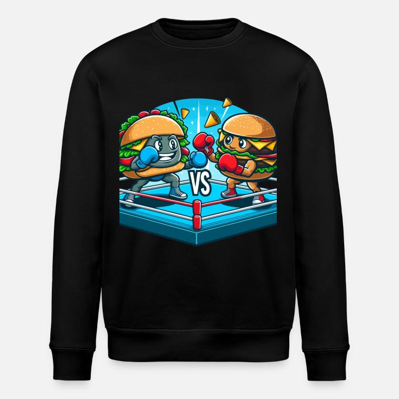 Hamburger de boxe - Sweat bio ROLLER Stanley/Stella Unisexe - noir