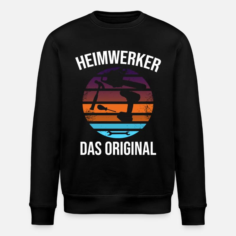 heimwerker das original - Stanley/Stella Unisex Bio-Sweatshirt ROLLER - Schwarz