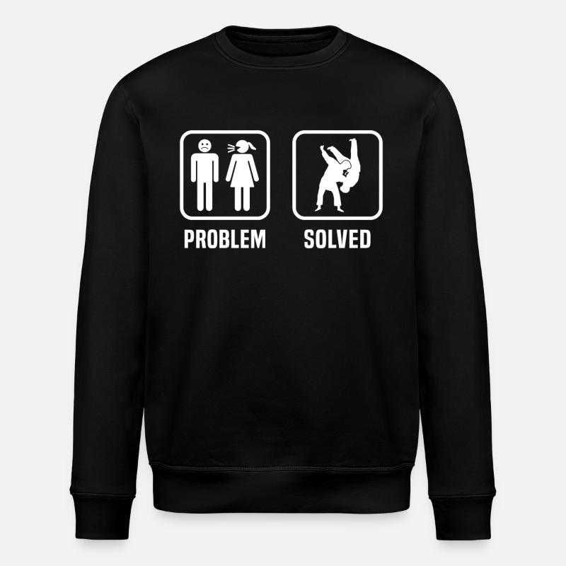 Problem Solved Judo - Stanley/Stella ROLLER Unisex Organic Sweatshirt - black
