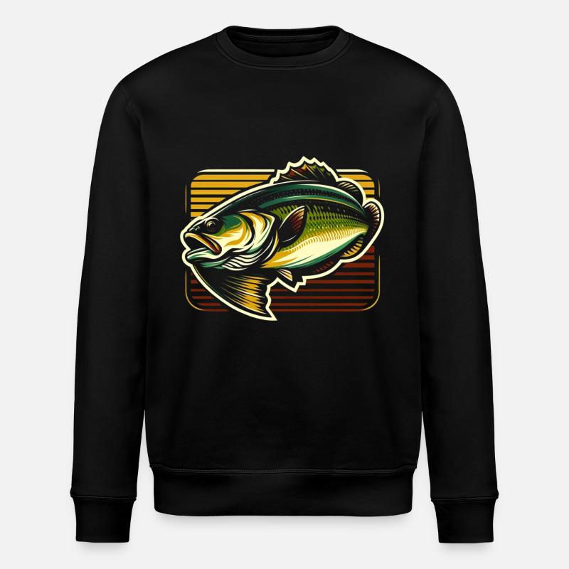 Poisson bar - Sweat bio ROLLER Stanley/Stella Unisexe - noir