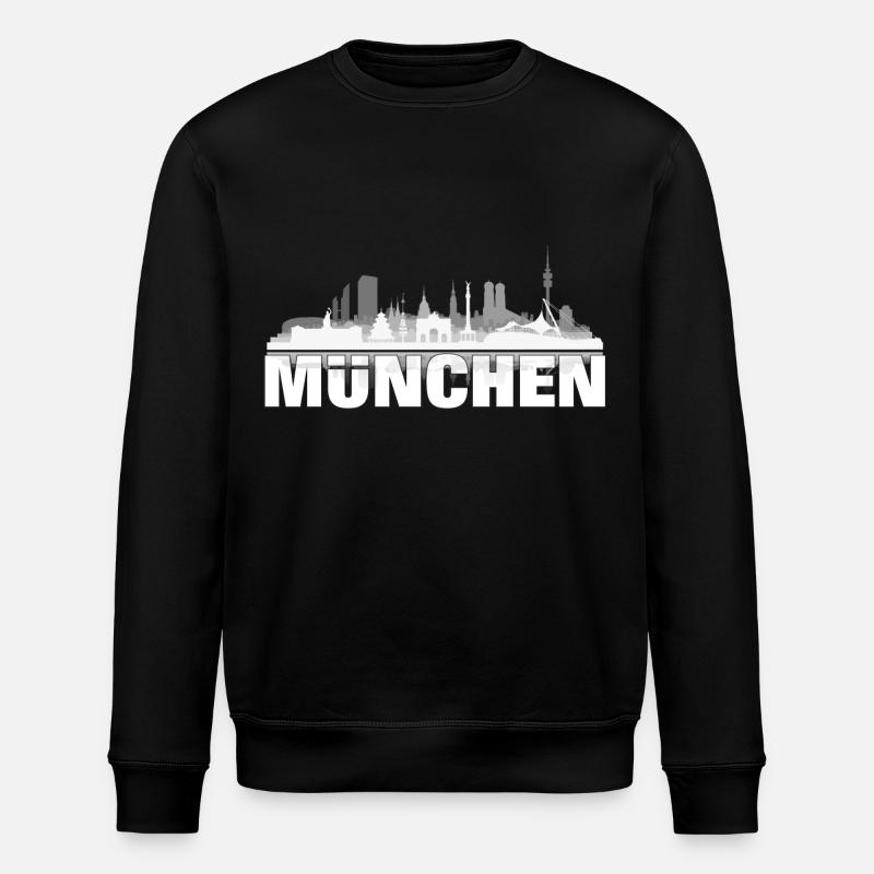muenchen01hell - Stanley/Stella ROLLER Unisex Organic Sweatshirt - black