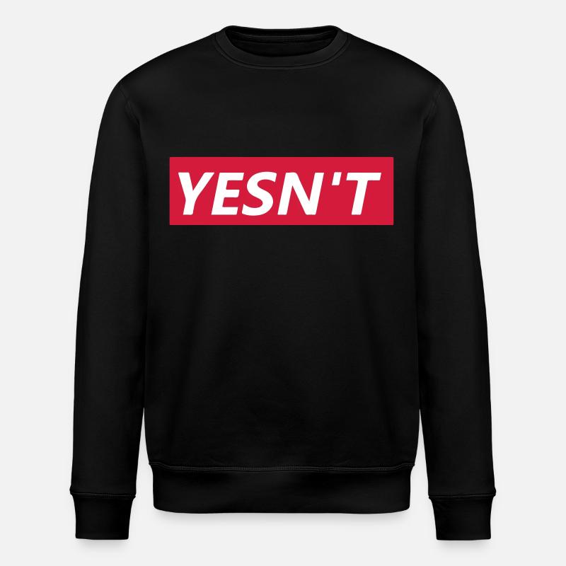 Yesn't - Stanley/Stella Unisex Bio-Sweatshirt ROLLER - Schwarz