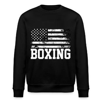 Boxen - Stanley/Stella Unisex Bio-Sweatshirt ROLLER - Schwarz - Vorne - Nik (191cm)