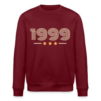 legendär seit 1999 Geburtstagsgeschenk 1999 - Stanley/Stella Unisex Bio-Sweatshirt ROLLER - Burgunderrot - Vorne - Nik (191cm)