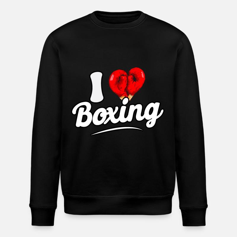 J’aime la boxe - Sweat bio ROLLER Stanley/Stella Unisexe - noir