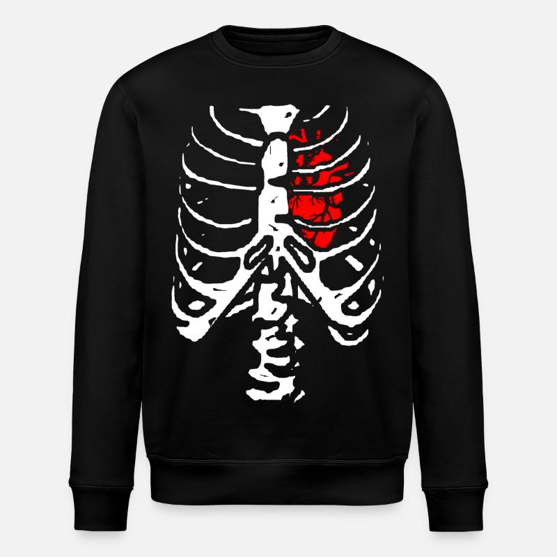squelette - Stanley/Stella ROLLER Unisex Organic Sweatshirt - black