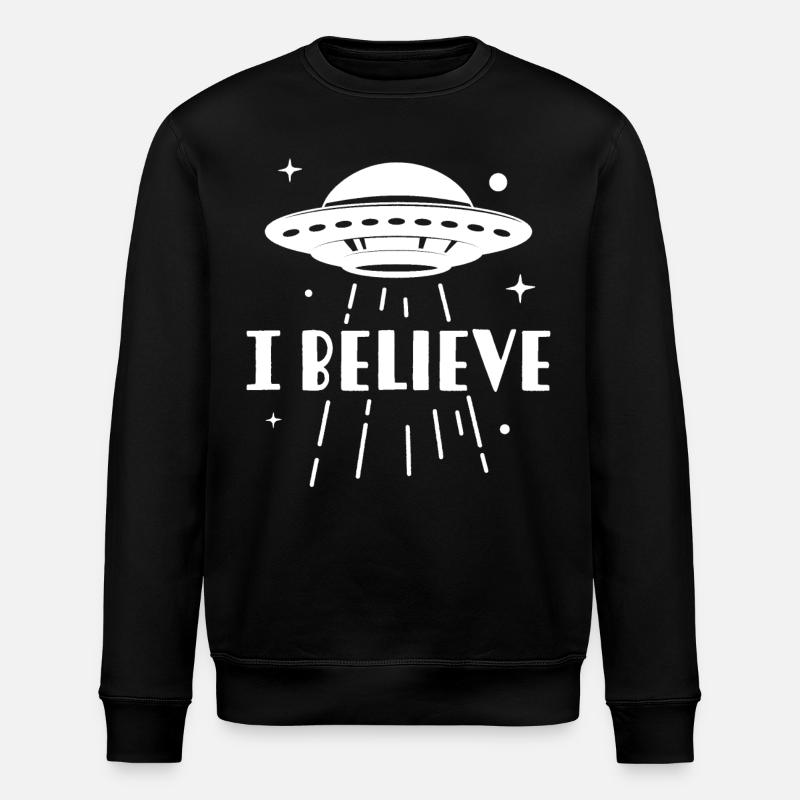 I Believe - Stanley/Stella ROLLER Unisex Organic Sweatshirt - black