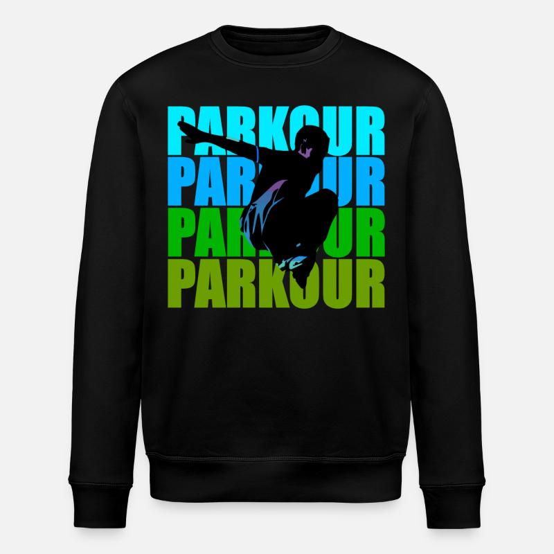 Parkour - Stanley/Stella Unisex Bio-Sweatshirt ROLLER - Schwarz