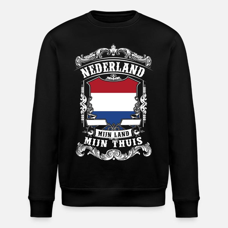 Nederland - Holland - Stanley/Stella Unisex Bio-Sweatshirt ROLLER - Schwarz