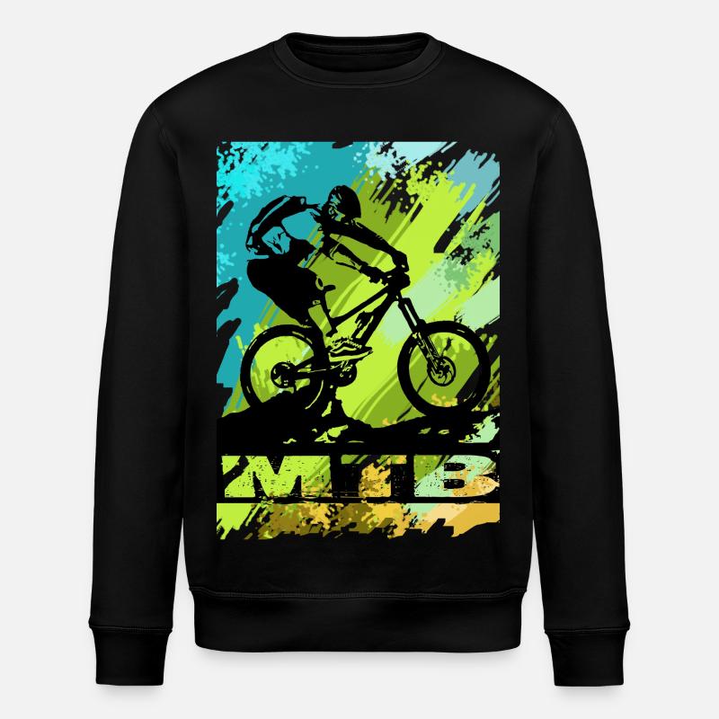 MTB Bike - Stanley/Stella Unisex Bio-Sweatshirt ROLLER - Schwarz