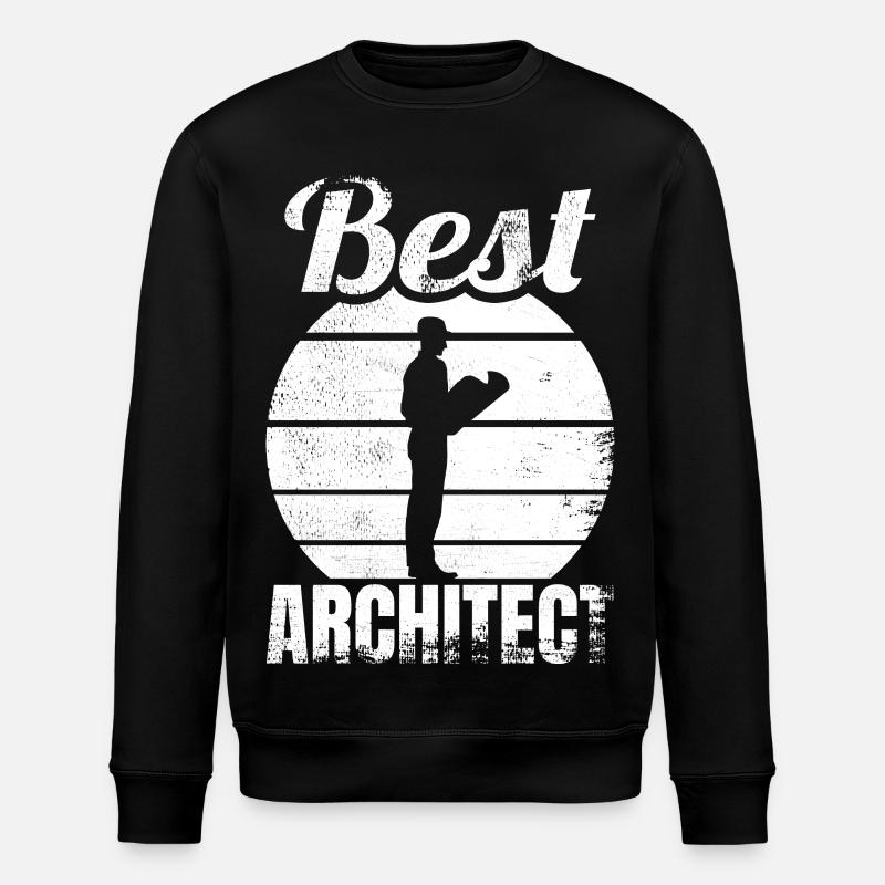 Bester Architekt - Stanley/Stella Unisex Bio-Sweatshirt ROLLER - Schwarz