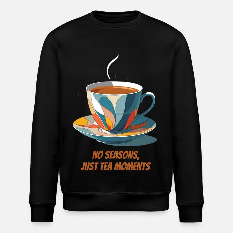 Bunte Teetasse mit Schriftzug - Stanley/Stella Unisex Bio-Sweatshirt ROLLER - Schwarz