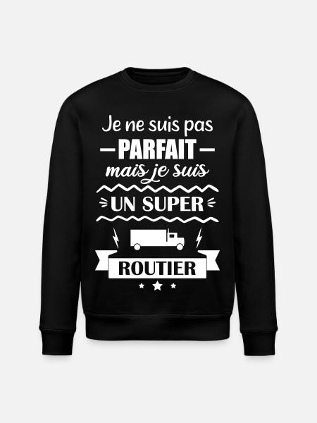 Super Truck Driver - Stanley/Stella ROLLER Unisex Organic Sweatshirt - black