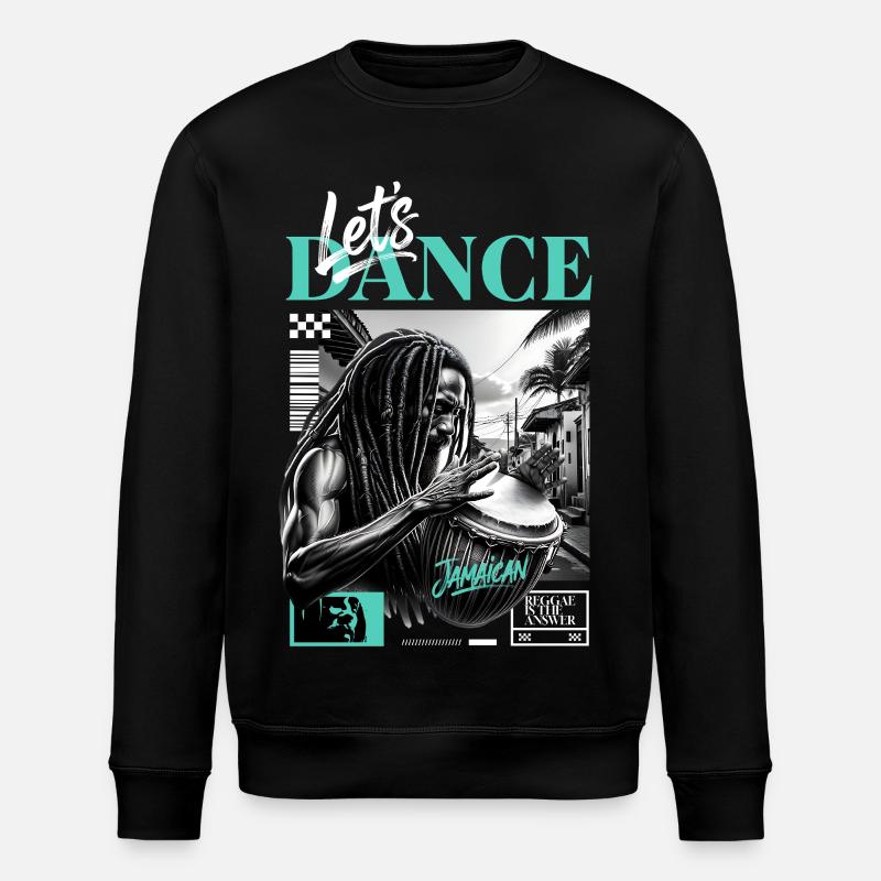 Lets Dance Jamaican Drummer - Sweat bio ROLLER Stanley/Stella Unisexe - noir