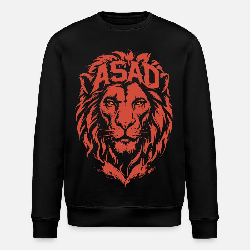 Red Lion ASAD Imperious Head - Stanley/Stella ROLLER Unisex Organic Sweatshirt - black