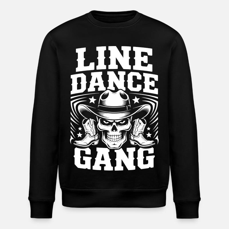 Gang de danse en ligne Skull Tee - Sweat bio ROLLER Stanley/Stella Unisexe - noir