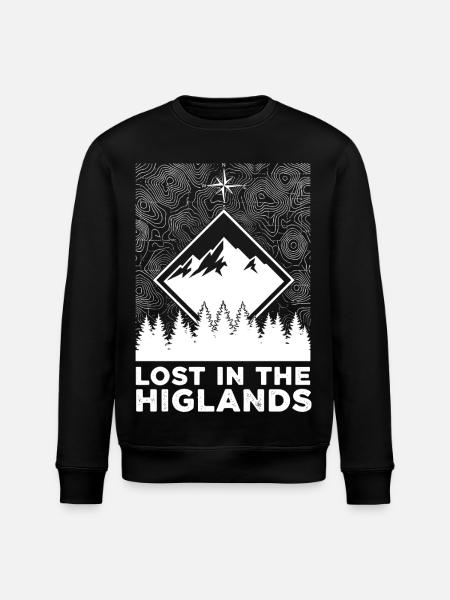 Perdu dans les Highlands - Sweat bio ROLLER Stanley/Stella Unisexe - noir
