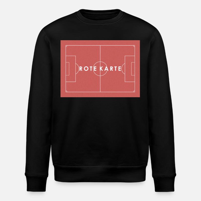 ROTE KARTE Fußball Statement - Stanley/Stella Unisex Bio-Sweatshirt ROLLER - Schwarz