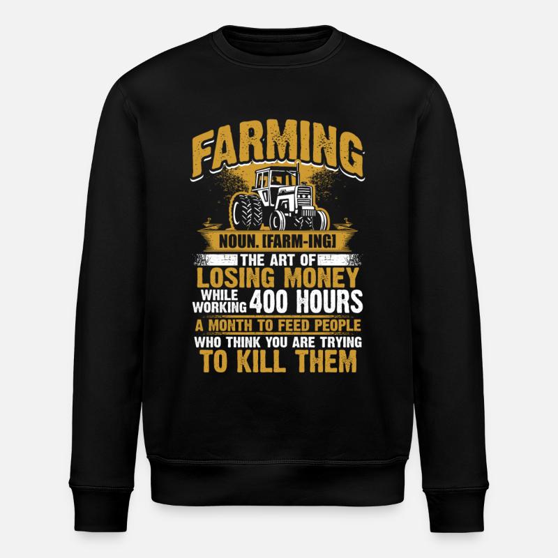 Farming - Farmer - Stanley/Stella Unisex Bio-Sweatshirt ROLLER - Schwarz