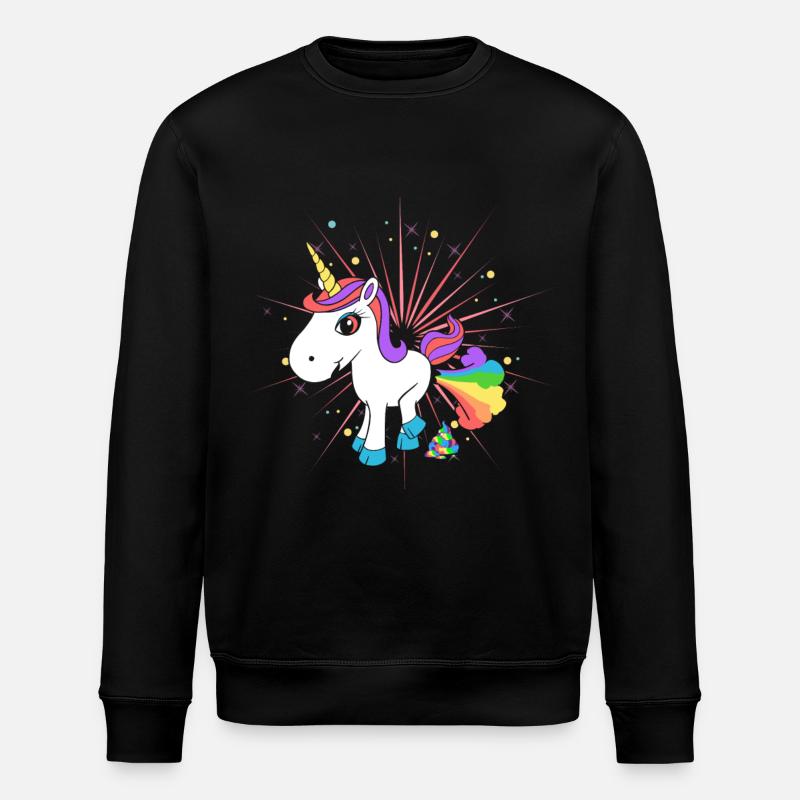 Pupsendes Einhorn - Sweat bio ROLLER Stanley/Stella Unisexe - noir