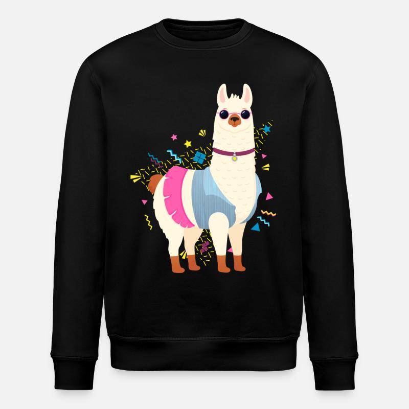 90s Style Llama - Sweat bio ROLLER Stanley/Stella Unisexe - noir