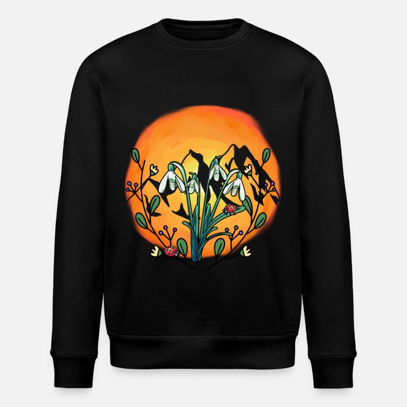 Sunshine Spring Snowdrop Autriche - Sweat bio ROLLER Stanley/Stella Unisexe - noir