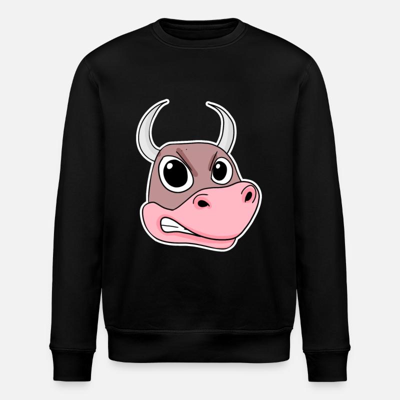 angry bull - Stanley/Stella ROLLER Unisex Organic Sweatshirt - black